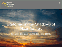 Tablet Screenshot of conquestresources.com